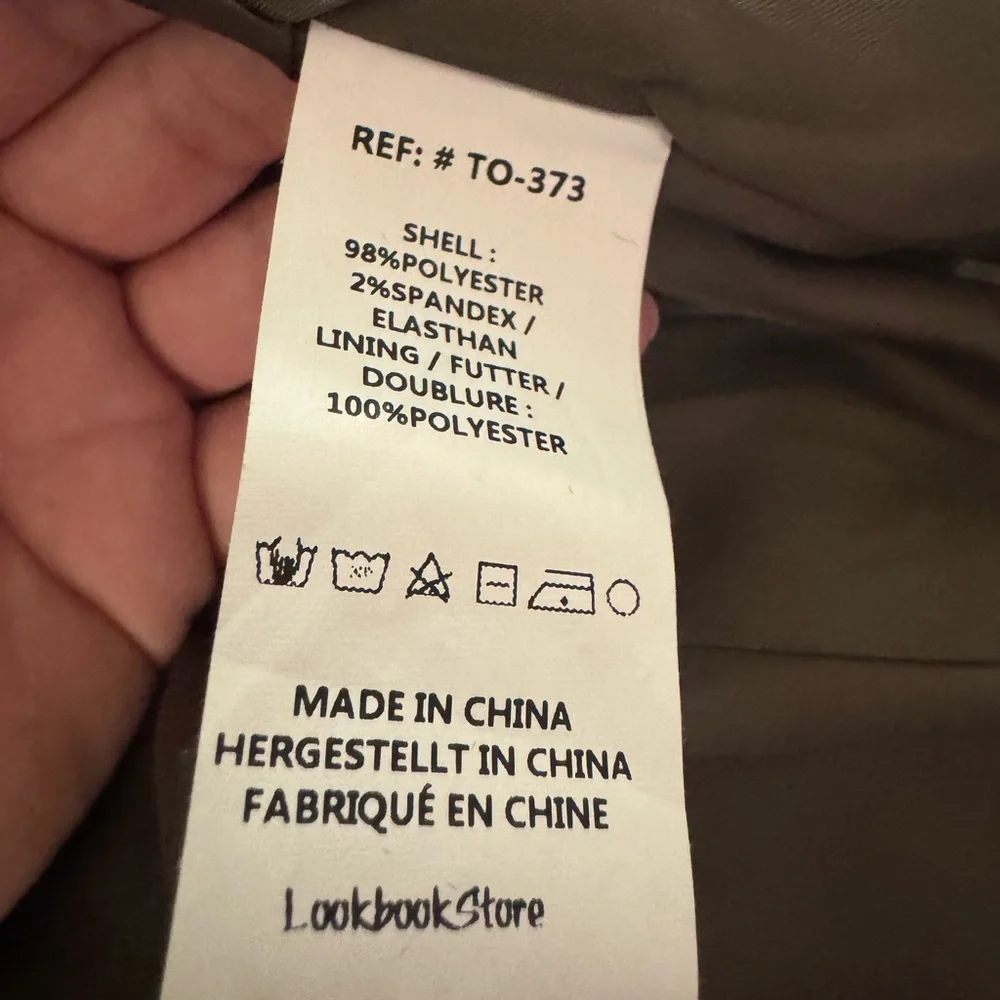 LookBook Store | Olive Green Asymmetrical Blazer - Picture 10 of 11